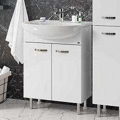 Onika Тумба с раковиной Коралл 60.10 белая – фотография-3