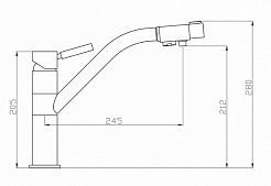 Zorg Смеситель для кухни "Clean Water ZR 401 KF" хром – фотография-2