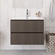 BelBagno Тумба с раковиной Uno 80 подвесная Бежевый матовый с раковиной BB-8099-80 – фотография-29