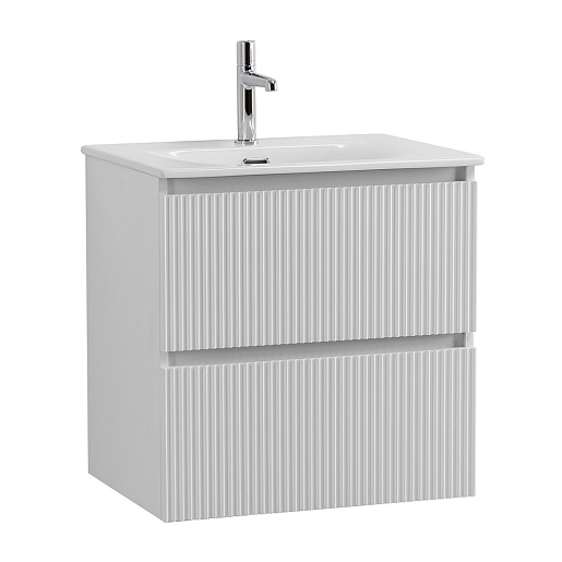 BelBagno Тумба с раковиной Uno mini 60 подвесная Bianco Opaco с раковиной BB-8099-3-60 – фото-1