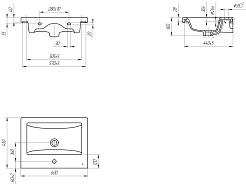Runo Тумба с раковиной Стокгольм 60 подвесная белая – фотография-7