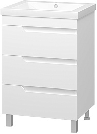 Misty Мебель для ванной Софт 60 белая – фотография-4