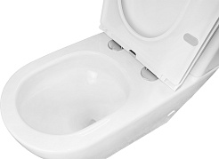 Azario Унитаз-компакт Grado AZ-2141 UQ1 безободковый с бачком с сиденьем микролифт белый – фотография-9