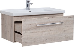 Dreja Тумба с раковиной Big Inn 80 подвесная дуб кантри – фотография-5