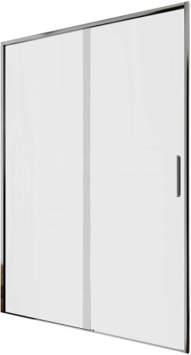 Aquanet Душевая дверь в нишу Pleasure Evo 130 AE65-N130-CT профиль хром стекло прозрачное – фотография-2