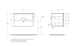BelBagno Тумба с раковиной Kraft 75 Bianco Opaco – фотография-7