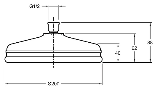 Jacob Delafon Верхний душ "Katalyst E13692-CP" – фотография-2