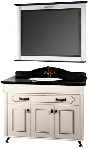 Водолей Мебель для ванной "Изабель 120" F-2 черная – фото-1