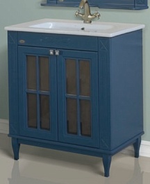 Атолл Тумба для умывальника Милана синяя – фотография-1