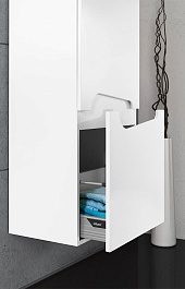 Водолей Пенал для ванной "Арнелла Капля 50Я" L белый – фотография-3