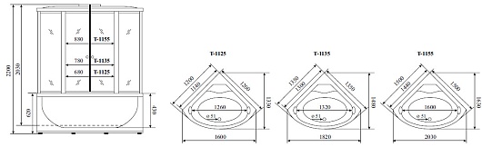 Timo Душевая кабина T-1155 – фотография-2