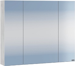 СанТа Мебель для ванной под стиральную машину Марс 80 L белая/светлое дерево – фотография-12