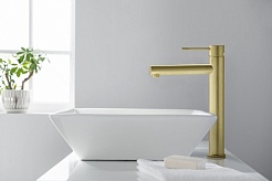 Timo Смеситель для раковины Saona 2311/17F золото матовое – фотография-2