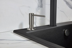 Milacio Дозатор для моющих средств Ultra MC.931.GM вороненая сталь – фотография-2