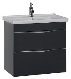 Aquanet Тумба под раковину Эвора 70 серый антрацит – фотография-1