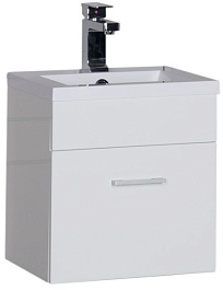 Aquanet Тумба с раковиной Нота 40 лайт белая – фотография-1