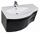 Aquanet Тумба с раковиной Опера 1-115 L с ящиком черная (169658) – фотография-14