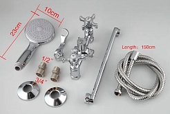 Frap Смеситель для ванны H24 F2124 хром – фотография-2