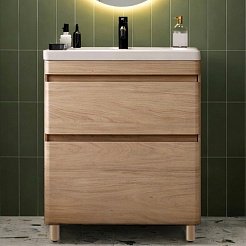 Vivon Тумба с раковиной Atwood 70 напольная дерево – фотография-1