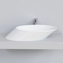 Ambassador Раковина накладная Ritz 72 белая – фотография-3