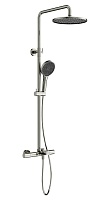 Sancos Душевая система Etna с термостатом и изливом брашированный никель PVD покрытие SC9008BN