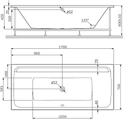 Am.Pm Акриловая ванна INSPIRE 2.0 170х75 W52A-170-075W-A – фотография-9