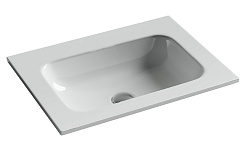 Ceramicanova Мебельная раковина Grace 61 без отверстия CN7011wx белая – фотография-1