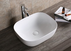 Ceruttispa Раковина накладная 50.5 CR0078 белая – фотография-2