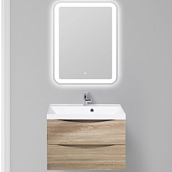 BelBagno Тумба под раковину Marino 70 подвесная Rovere Bianco – фотография-9