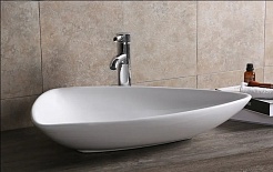 Ceruttispa Раковина накладная 69 CR7014 белая – фотография-4