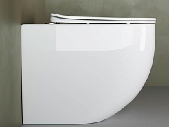 Ceramicanova Напольный приставной унитаз Mia Rimless CN1810 белый – фотография-4