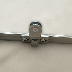 Triton Душевой уголок Терра-Графит 90x90 стекло прозрачное профиль графит с поддоном – фотография-10