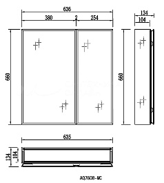 Aquatek Зеркало-шкаф 63 AQ7608-MC – фотография-4