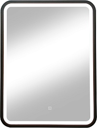 Continent Зеркало Enjoy Black Led 600x800 – фотография-2