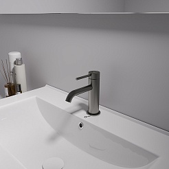 Oliveeka Смеситель для раковины Y OL-88139017-BGM матовый оружейный металл – фотография-2