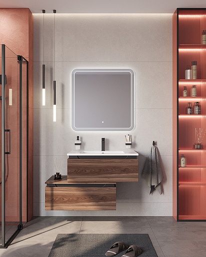 Cezares Тумба Slider 80 дымчатый орех – картинка-9