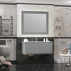 Opadiris Зеркало Луиджи 120 серое матовое – фотография-4