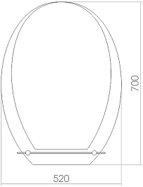 Mixline Зеркало Престиж Джулия 52 – фотография-2