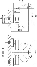D&K Смеситель "Altportel Rhein DA1333101" для душа – фотография-3