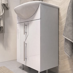 Vigo Тумба с раковиной Turin 45 белая – фотография-3