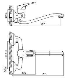 Rossinka Смеситель B35-24 для кухонной мойки – фотография-2