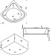 Bas Акриловая ванна Риола 135x135 с гидромассажем – фотография-8