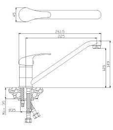 Rossinka Смеситель Y35-21U для кухни – фотография-2