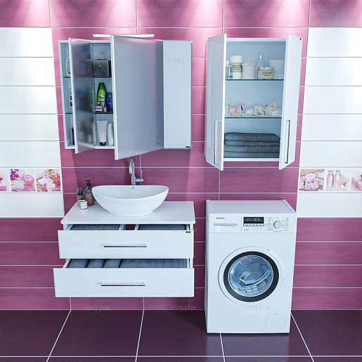 СанТа Тумба с раковиной Вегас 90 подвесная – картинка-3