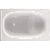 BLB Стальная ванна Europa mini 105/70 B05E22001 с сиденьем с опорами A05EROS30 mini