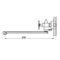 Raiber Смеситель для ванны Logis R3303 – фотография-2