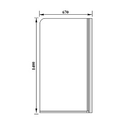 Aquanet Шторка на ванну AQ6-R матовое стекло – фотография-2