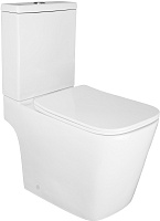 Azario Унитаз-компакт Ferra AZ-1015 безободковый с бачком с сиденьем микролифт белый