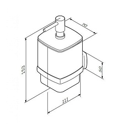 Am.Pm Диспенсер для жидкого мыла Gem A9036900 – фотография-2
