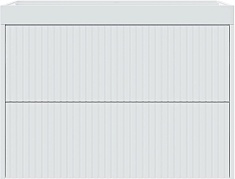 Vivon Тумба под раковину Kristi 80 подвесная белая матовая рифленая